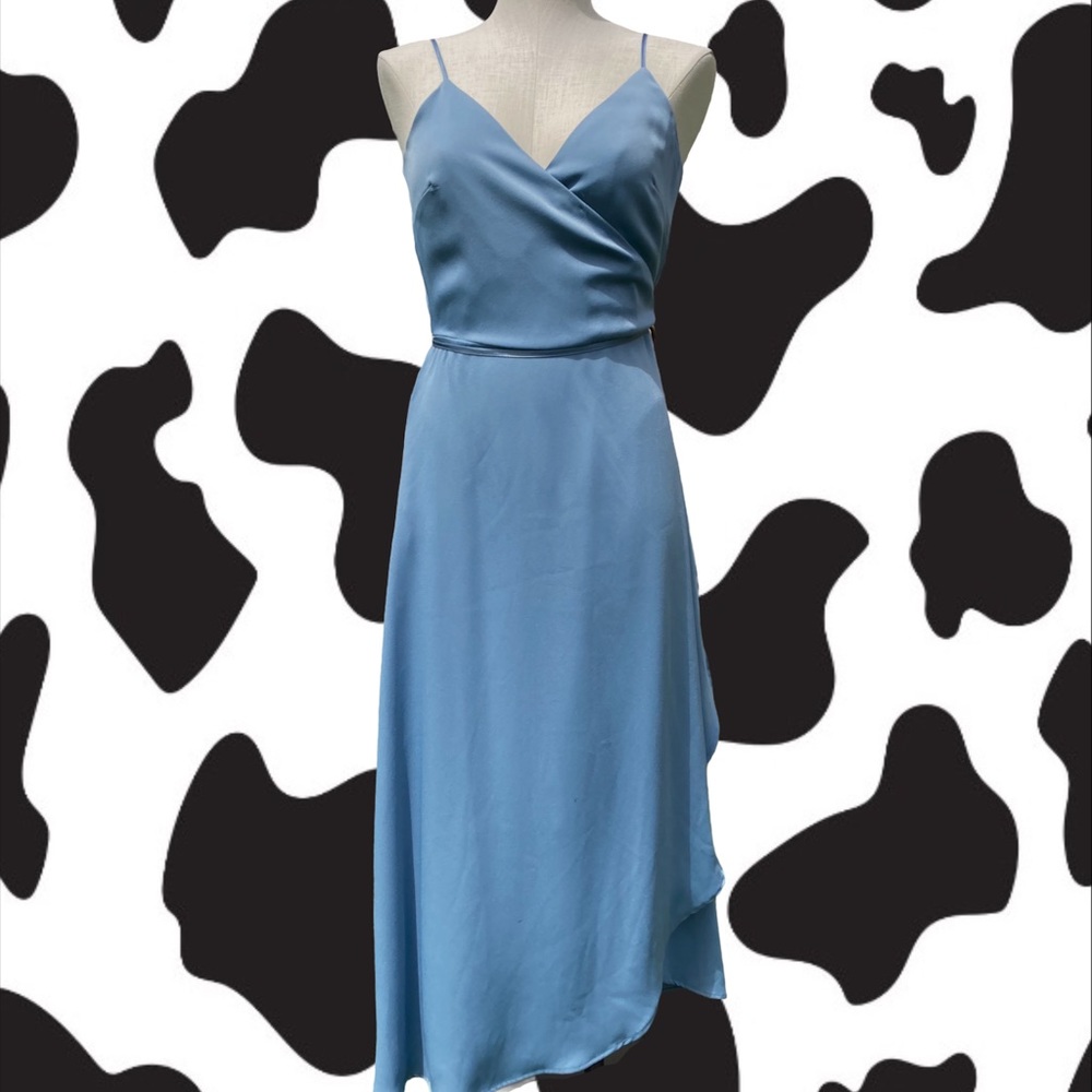 H&M Light Blue Wrap Dress